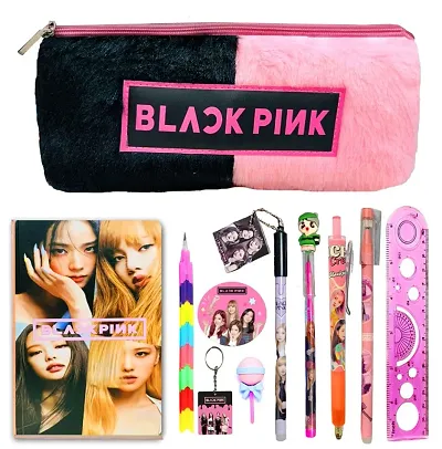 Kobbetreg; 11pcs Black Pink Stati Black Pink All Pen Pencils Black Pink Return Gift 2 color