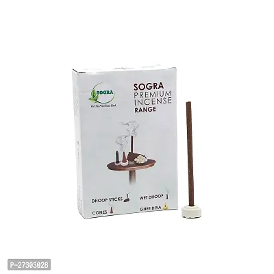 Sogra Exclusive Premium Chandan And Guggal Fragrances Dhoop Stick For Pooja, No Bamboo, No Charcoal Dhup Sticks,160 Gms Pack Of 1, 30 + 30 Dhoop Sticks-thumb0