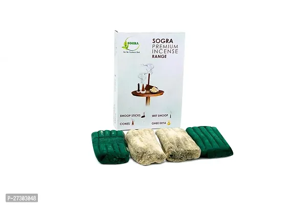 Sogra Premium Mogra And Chandan Wet Dhoop, Non Toxic Herbal Batti For Daily Pooja Rituals 200Gms Pack Of 1,20+20 Dhoop Sticks