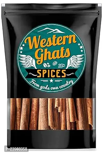 Western Ghats-Kerala Organic Exotic Spices Cinnamon Sticks (Dalchini, Pattai), 50Gm