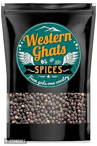 Western Ghats-Kerala Organic Exotic Spices (Black Pepper (Kali Mirch,Karu Milagu), 200Gm