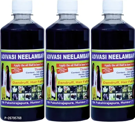 Adivasi Neelambari 1Medicine Ayurvedic Hair Growth Natural Herbal Hair Oil(300 Ml) Pack of 3