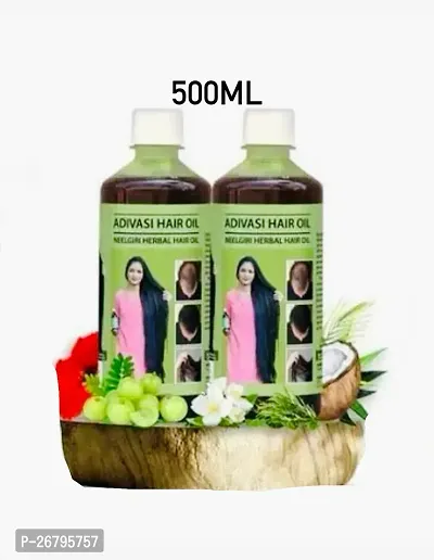 Adivasi Hair Growth Oil For Healthy Hair 500Ml Hair Oil(500 Ml) Pack of 2-thumb0