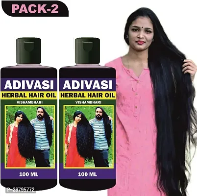 Adivasi Neelambari Medicine All Type Of Hair Problem Herbal Natural Hair Oil(201 Ml) Pack of 2-thumb0