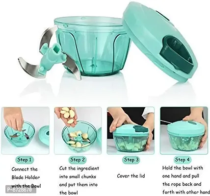 Blade Quick Handy Chopper for Smart Kitchen(350 ml, Green)-thumb2