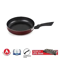 Non Stick Non-Stick Aluminium Cookware Set, Saucepan Induction Base Frying Pan Tapper Pan, 220 mm, Cherry Aluminium-thumb2