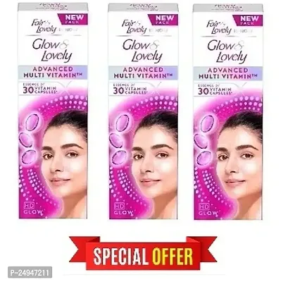 Glow  Lovely 25g each pack of 3 face cream-thumb0