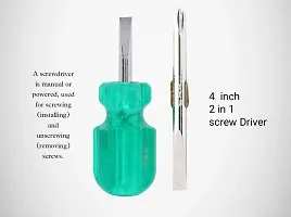 PERFECT TECH Set 3 Pcs Screw Driver 2 in 1 (Size 2, 4. 6) | Magnetic Tip 1 pcs Neon Bulb Line Tester | Combination Plier 1 pcs 8 inch | Tool Steel | Hand Tool-thumb3