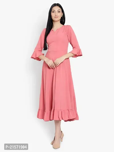 Stylish Crepe Dress-thumb0