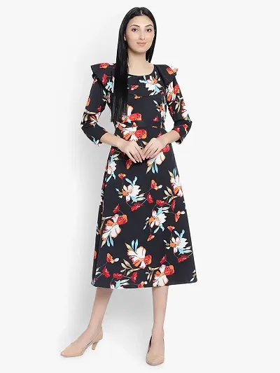 Stylish Crepe Dress For Women