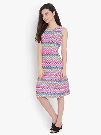 Stylish Crepe Dress For Women-thumb1