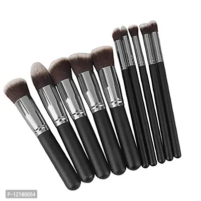 black makeup brushes set of 10