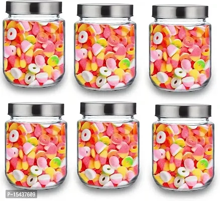 nbsp;500 Glass Cereal Dispensernbsp;nbsp;(Pack of 6, Multicolor)-thumb2