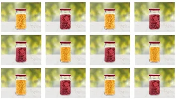 500 ml Glass Cereal Dispensernbsp;nbsp;(Pack of 6, Red)-thumb2