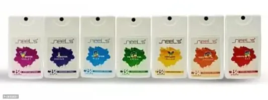 neels VIBGYOR Poket Perfume 250 SHOTS ? 7pcs =1750 SHOTS Pack of 7pcs Perfume - 175 ml (For Men  Women)