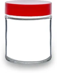 nbsp;190 Glass Tea Coffee  Sugar Containernbsp;nbsp;(Pack of 8, Red)-thumb1