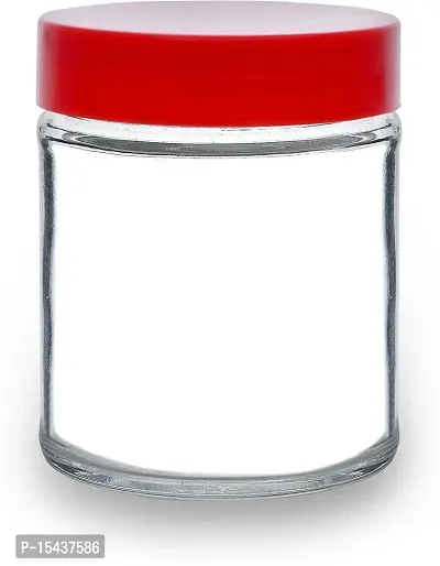 nbsp;190 Glass Tea Coffee  Sugar Containernbsp;nbsp;(Pack of 8, Red)-thumb2