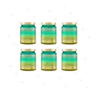 Croco Jar Premium Color Coated  Printed Design Round Shape Container770 Ml 2 Pcs-thumb4