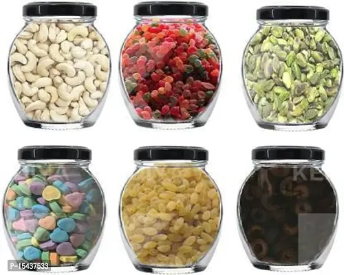 Glass Jars - 400 Glass Pickle Jarnbsp;nbsp;(Pack of 12, Black)-thumb0