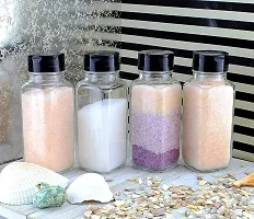 nbsp;Kitchen Masala Storage Glass Jar Grocery Container Air Tight PACK 4 - 120 ml Glass Utility Containernbsp;nbsp;(Pack of 4, White)-thumb2