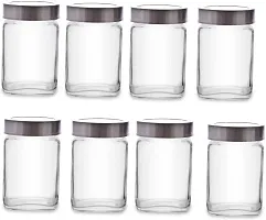 Glass Jars - 300 Glass Cereal Dispensernbsp;nbsp;(Pack of 12, Clear)-thumb3