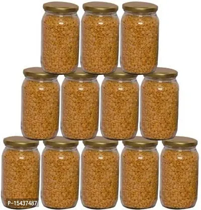 nbsp;Glass Jars - 1000 Glass Grocery Containernbsp;nbsp;(Pack of 12, Silver)