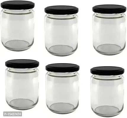 500 Glass Grocery Containernbsp;nbsp;(Pack of 12, Black)-thumb3