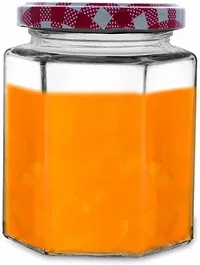 Glass Jars - 250 Glass Pickle Jarnbsp;nbsp;(Pack of 6, Red, White)-thumb2