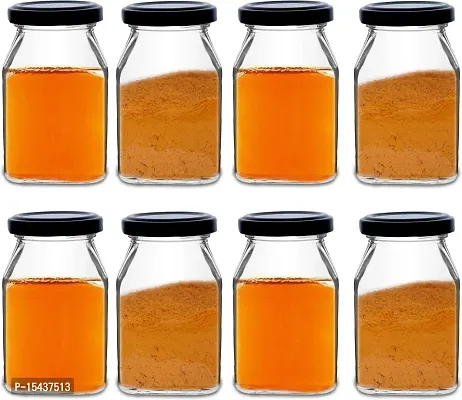 Glass Jars - 250 Glass Honey Jarnbsp;nbsp;(Pack of 6, Black)-thumb5