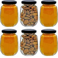 250 Glass Honey Jarnbsp;nbsp;(Pack of 8, Black)-thumb2