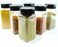 glass spice jar - 120 ml Glass Utility Containernbsp;nbsp;(Pack of 3, Clear)-thumb1