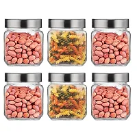 CROCO  JAR  Storage Glass Jar, 600 ml, Dry Fruit, Kitchen Container Transparent (4)-thumb2