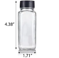 CROCO JAR 6 Piece Salt  Pepper Set  (Glass, Clear, Black)-thumb4