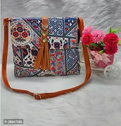 Stylish Multicoloured Canvas  Sling Bags For Women