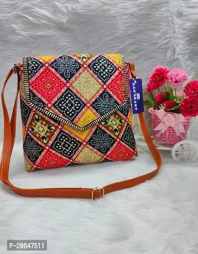 Stylish Multicoloured Canvas  Sling Bags For Women