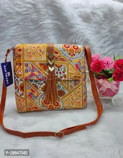 Stylish Multicoloured Canvas  Sling Bags For Women