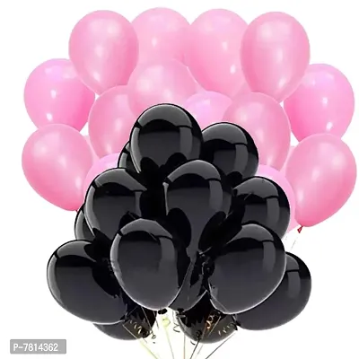 Birthday decoration kit with 35 pieces, including 30 black and white balloons, 2pc stars foil balloons, 1 happy birthday banner for children,/ 2pc foil curtain / adults, couples, girls, and boys-thumb2