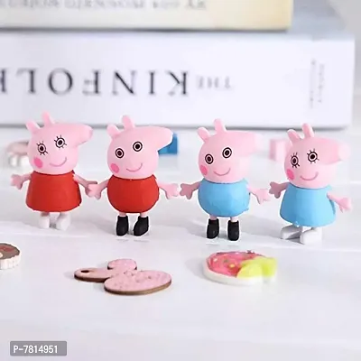 Kids School Boys and Girls (Multicolor) Peppa Pig Eraser Set Stationery - Pack of 4-thumb3