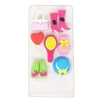 BARBIE GIRL MAKEUP KIT SHAPE Doll Accessories Erasers for Kids-thumb2