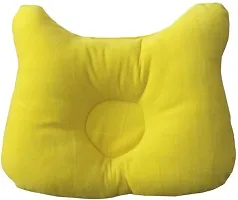 cotton baby pillow in the shape of a cat ( pack of 1 ) yellow-thumb1