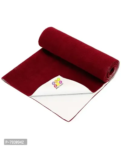Baby Bed Protector Dry Sheet Quick Dry Waterproof (Large, 40 inches by 26 inches) ( Maroon) (pack of 1 )-thumb0