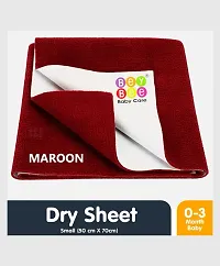 Baby Bed Protector Dry Sheet Quick Dry Waterproof (Large, 40 inches by 26 inches) ( Maroon) (pack of 1 )-thumb1