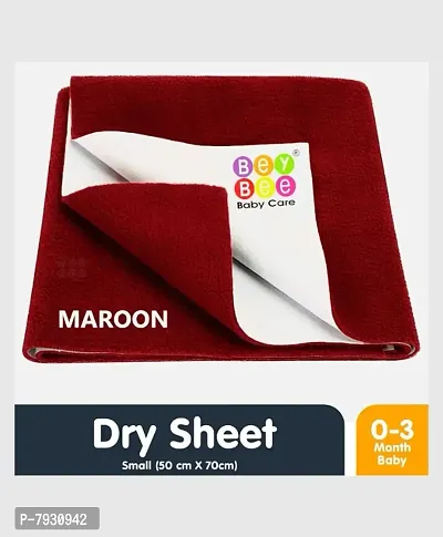 Baby Bed Protector Dry Sheet Quick Dry Waterproof (Large, 40 inches by 26 inches) ( Maroon) (pack of 1 )-thumb2