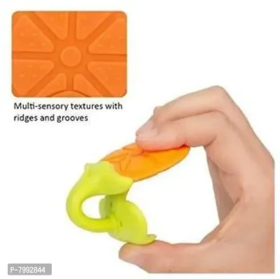 Baby Silicone Teether for Calming Gums ( red )-thumb2