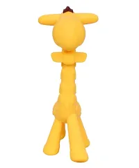 Babys Food Grade Silicone Teething Toy/Teething Stick in the Shape of a Giraffe (Yellow, Pack of 1) ( 0-24 months)-thumb3