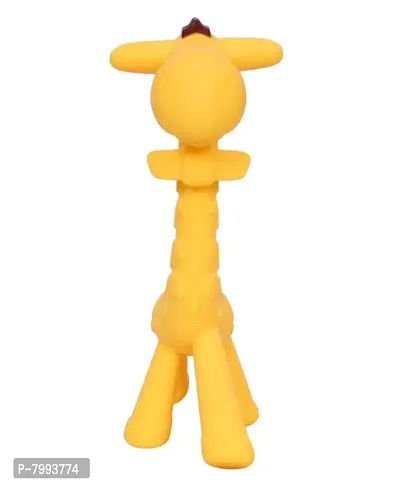 Babys Food Grade Silicone Teething Toy/Teething Stick in the Shape of a Giraffe (Yellow, Pack of 1) ( 0-24 months)-thumb4