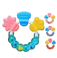 Baby Teether for 3 to 6 months | 6 to 12 months Baby Teething Toys and Baby Tooth Soothers (Assorted Color) pack of 1-thumb2