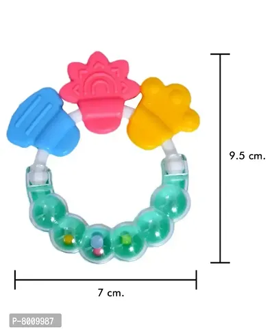 Baby Teether for 3 to 6 months | 6 to 12 months Baby Teething Toys and Baby Tooth Soothers (Assorted Color) pack of 1-thumb4