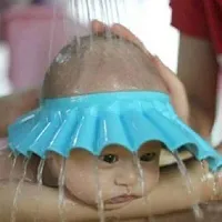 Soft Adjustable Visor Hat for Toddler, Baby, Kids, and Children Safe Shampoo Shower Bathing Protecti-thumb1