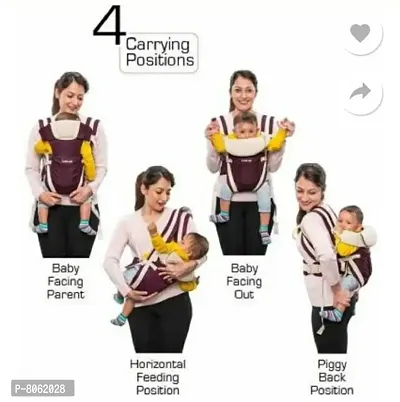 Baby Sling Carrier Bag, Child Safety Strip, Adjustable Hands Free, Baby Safety Belt, and Baby Back Carrier Bag ( maroon-thumb3